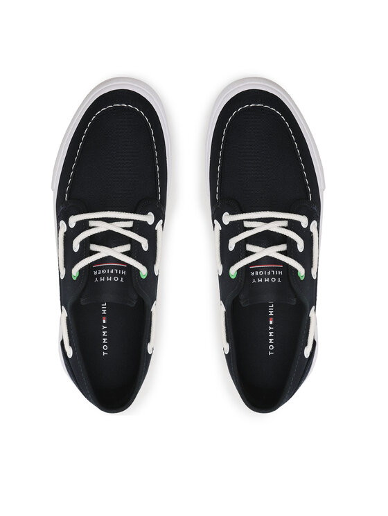 Tommy hilfiger shop canvas boat shoes
