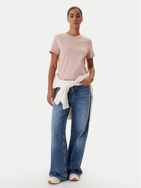 Calvin Klein Jeans Calvin Klein Jeans T-Shirt Monogram LV047B224G Koralowy Regular Fit