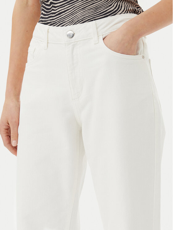 Vila Vila Jeans hlače Palma 14105535 Bela Wide Leg