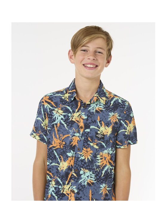 Rip Curl Rip Curl Koszula Raw Energy Shirt - Boy Granatowy Standard Fit