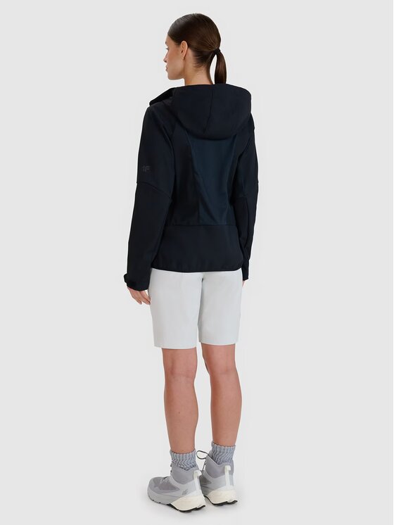 4F 4F Kurtka softshell 4FWSS25TSOFF315-20S Czarny Slim Fit