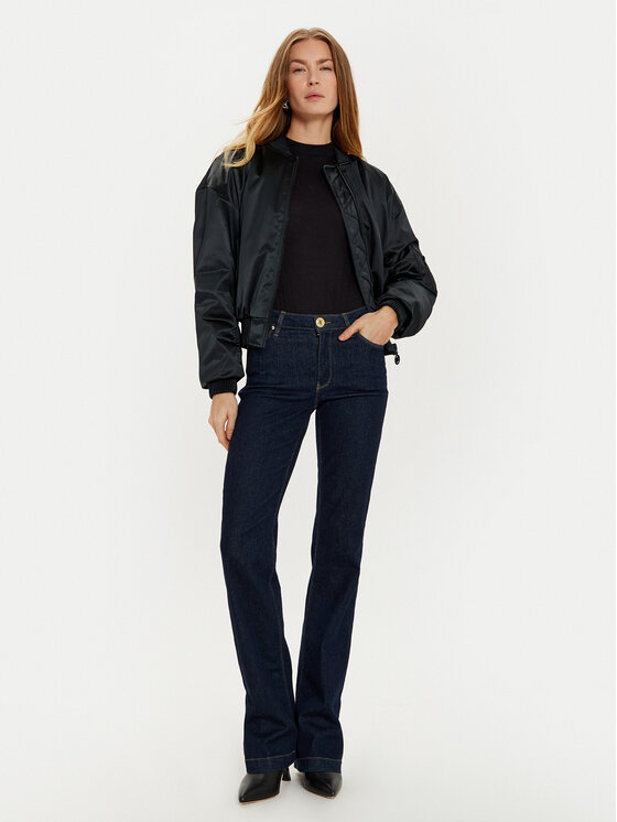 Guess Guess Μπόμπερ μπουφάν Aurore W4BL48 WGKK2 Μαύρο Regular Fit