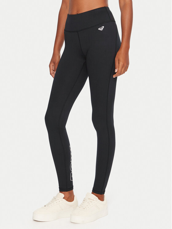 Roxy Roxy Colanți Everyday Flow ERJNP03676 Negru Slim Fit