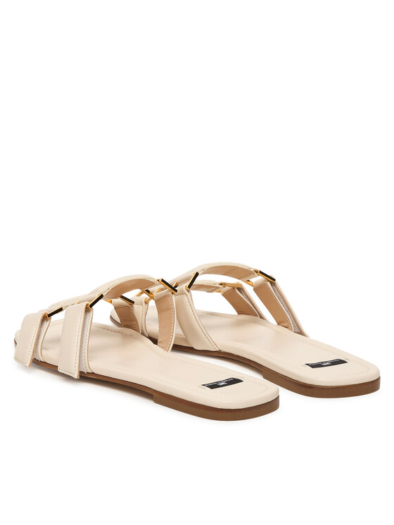 Elisabetta Franchi Elisabetta Franchi Klapki SA-50L-62E2-V550 Kremowy