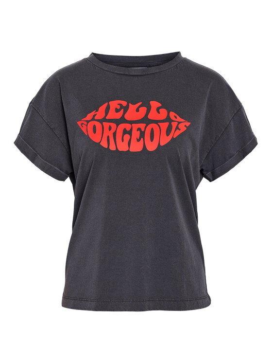 Noisy May Noisy May T-Shirt 27030135 Grau Regular Fit