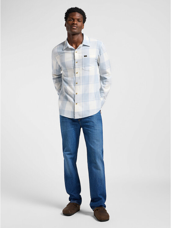 Lee Lee Koszula 112364144 Niebieski Regular Fit