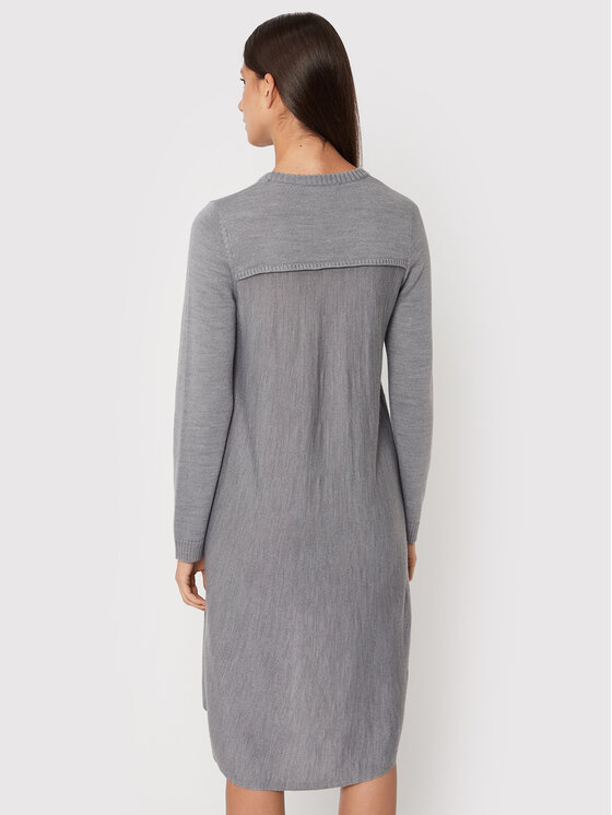 LOVE MOSCHINO LOVE MOSCHINO Džemper haljina WSE1411X 1148 Siva Relaxed Fit