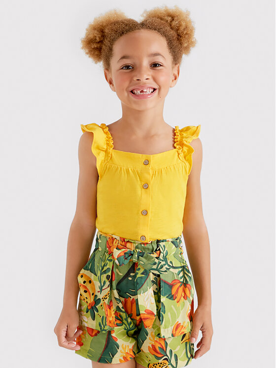 Completo top e pantaloncini 3281 Multicolore