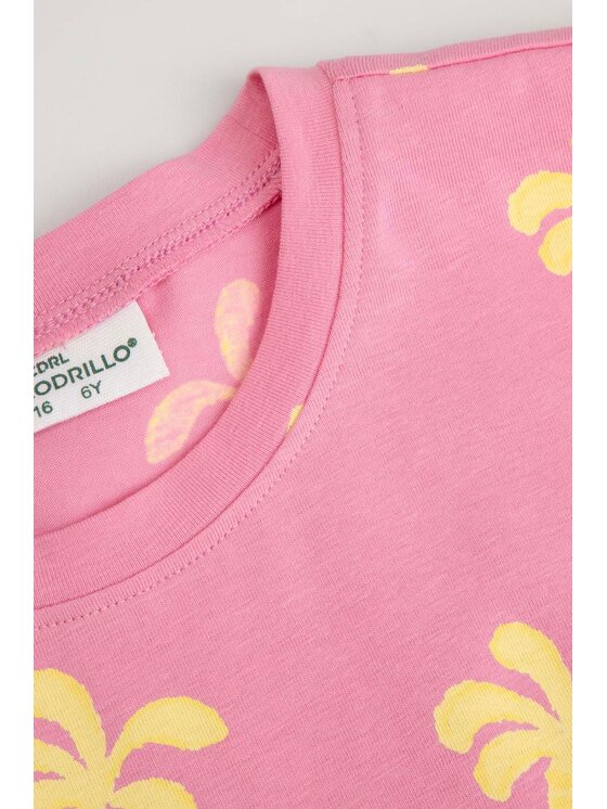 Coccodrillo Coccodrillo T-Shirt WC6143203WGK-007 Różowy Regular Fit