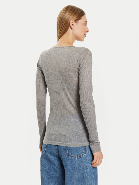 Marc O'Polo Marc O'Polo Bluse 408 2028 52447 Grau Slim Fit
