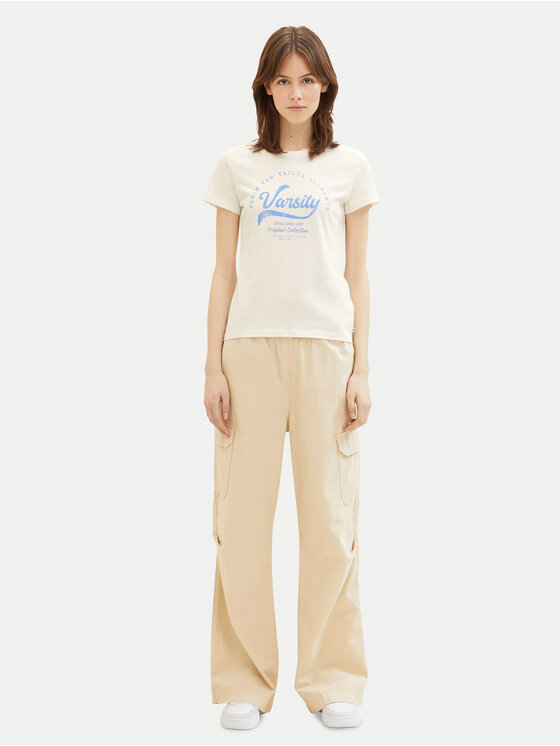 Tom Tailor Denim Tom Tailor Denim T-shirt 1040185 Bianco Regular Fit