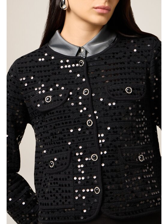 Oltre Oltre Maglione M001J005304N033 Nero Boxy Fit