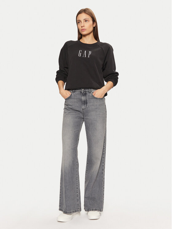 Gap Gap Mikina 588019-03 Čierna Relaxed Fit