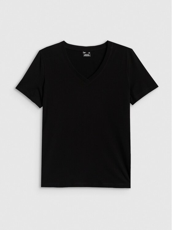 4F 4F T-shirt 4FRMM00TTSHF3618-20S Nero Regular Fit