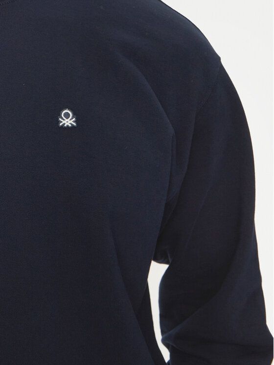 United Colors Of Benetton United Colors Of Benetton Majica dugih rukava 342ZU1093 Tamnoplava Regular Fit