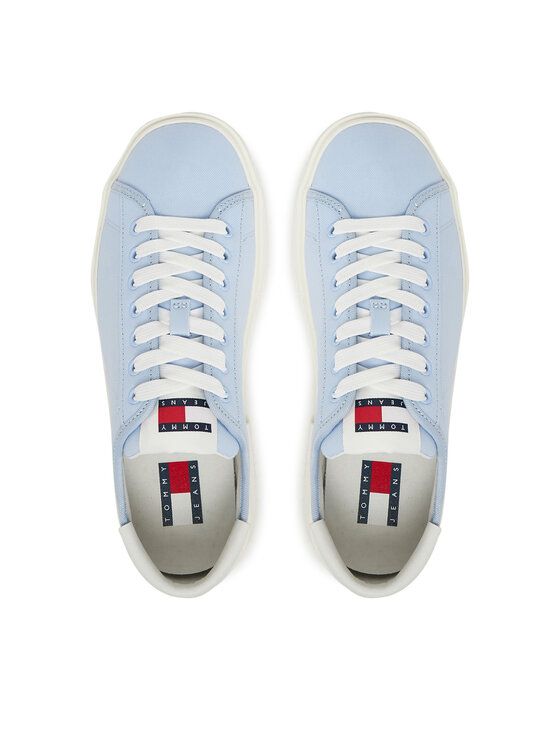 Tommy Jeans Tommy Jeans Sneakersy Tjw Flatform Canvas Sneaker EN0EN02792 Niebieski