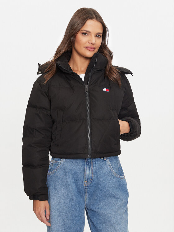 Tommy Jeans Tommy Jeans Pehelykabát Alaska DW0DW19687 Fekete Regular Fit