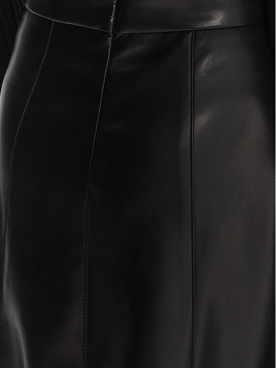 Marella Marella Gonna in similpelle Vally 2525776022 Nero Regular Fit