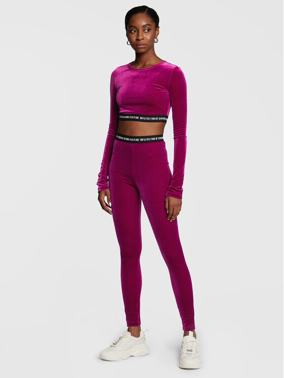Versace Jeans Couture Versace Jeans Couture Blúzka 73HAH218 Fialová Slim Fit