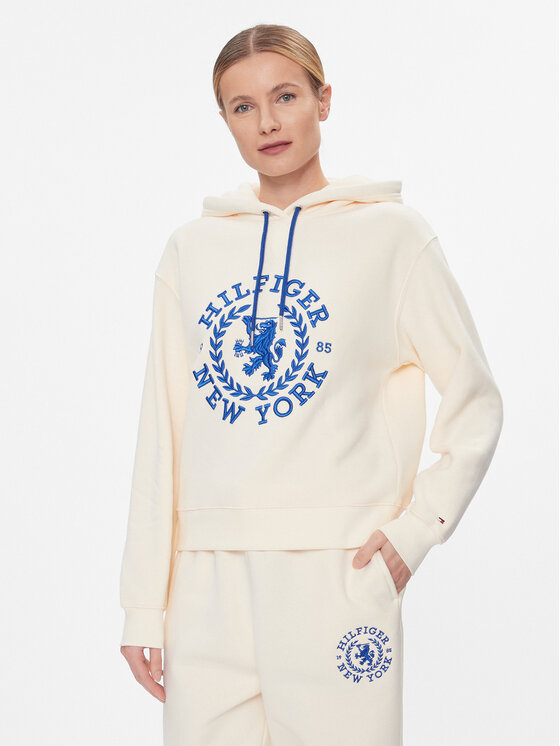 Crest hoodie on sale tommy hilfiger