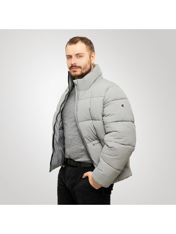 Champion Champion Kurtka zimowa 219195-ES051-MNT_M Szary Regular Fit