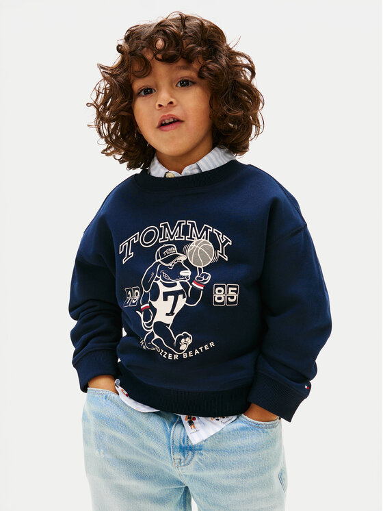 Tommy Hilfiger Bluza KB0KB10314 Granatowy Regular Fit