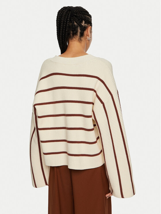 Gestuz Gestuz Pulover Seba 10909268 Bež Loose Fit