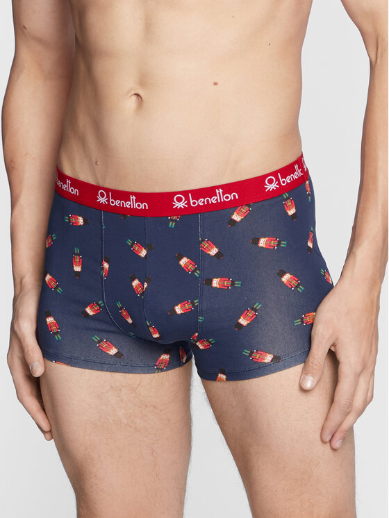 United Colors Of Benetton Boxerky 3UCN2X00B Tmavomodrá