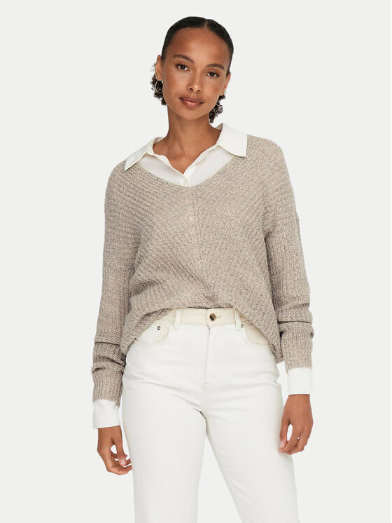 Damski Sweter JDY, Rozmiar M, Beżowy, New Megan 15208245
