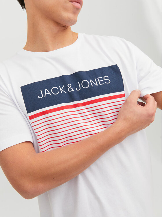 Jack & Jones Jack & Jones Set di 3 T-shirt 12234413 Bianco Regular Fit