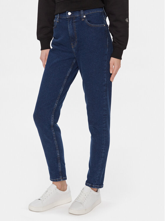 Calvin Klein Jeans Džínsy Mom Jean J20J223244 Tmavomodrá Mom Fit