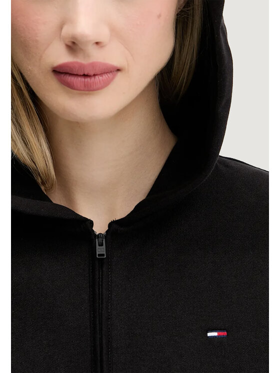 Tommy Jeans Tommy Jeans Felpa TJW RLX CRP S-FLAG Z Nero Casual Fit