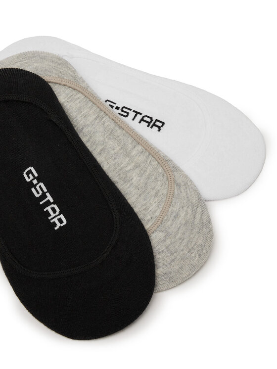 G-Star Raw G-Star Raw Kotníkové ponožky AS_G-STAR_S_013_SS25 (3-PACK) Šedá