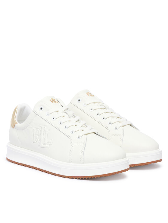 LAUREN RALPH LAUREN LAUREN RALPH LAUREN Снікерcи Ainsley Metallic 802974379002 Білий