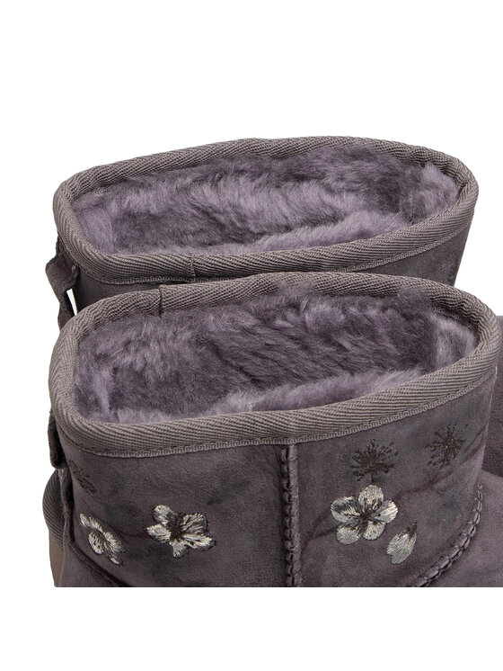Ugg Ugg Sniega zābaki W Classic Mini Blossom 1117317 Pelēks