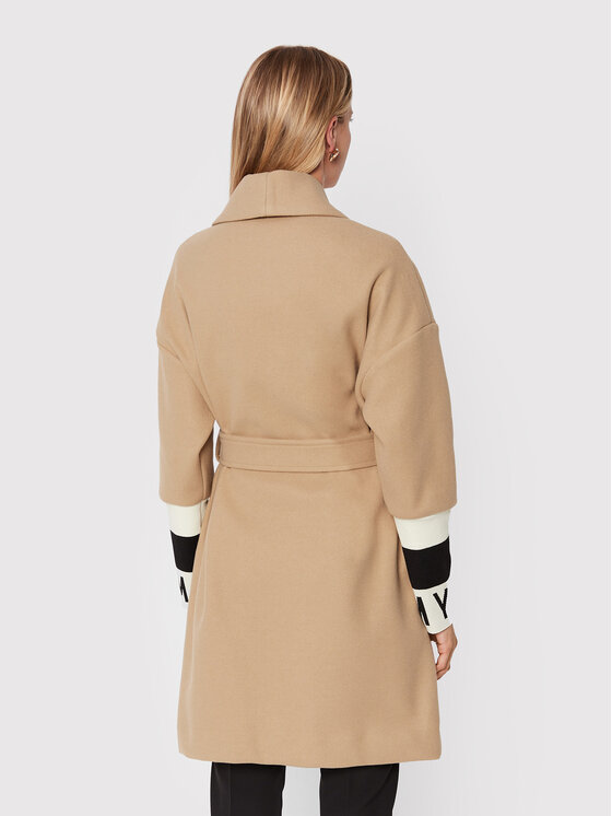 Maryley Maryley Преходно палто 22IB105 Кафяв Regular Fit