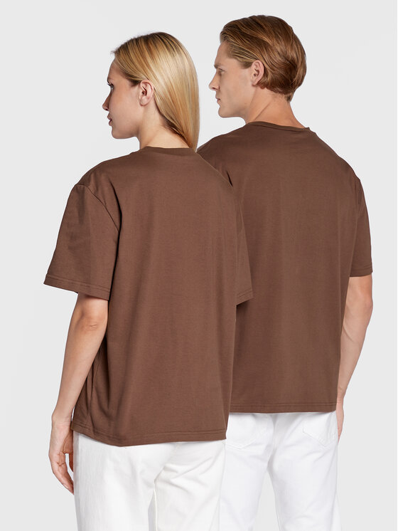 T-shirt Unisex Hot Dads Marrone Regular Fit