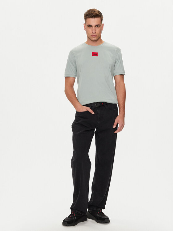 HUGO Hugo T-Shirt Diragolino212 50447978 Zielony Regular Fit