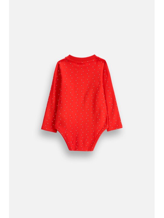 Coccodrillo Coccodrillo Body dziecięce ZC6112102MER-009 Czerwony Regular Fit