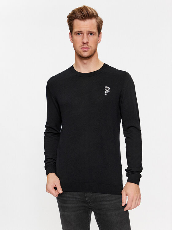 KARL LAGERFELD KARL LAGERFELD Светр 655013 534399 Чорний Regular Fit
