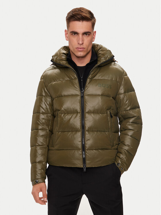 BOSS BOSS Geacă de iarnă H-Calando1 50520200 Verde Regular Fit