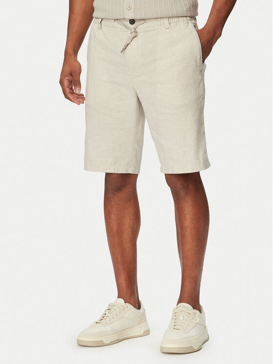 BOSS BOSS Stoffshorts 50559178 Grau Regular Fit