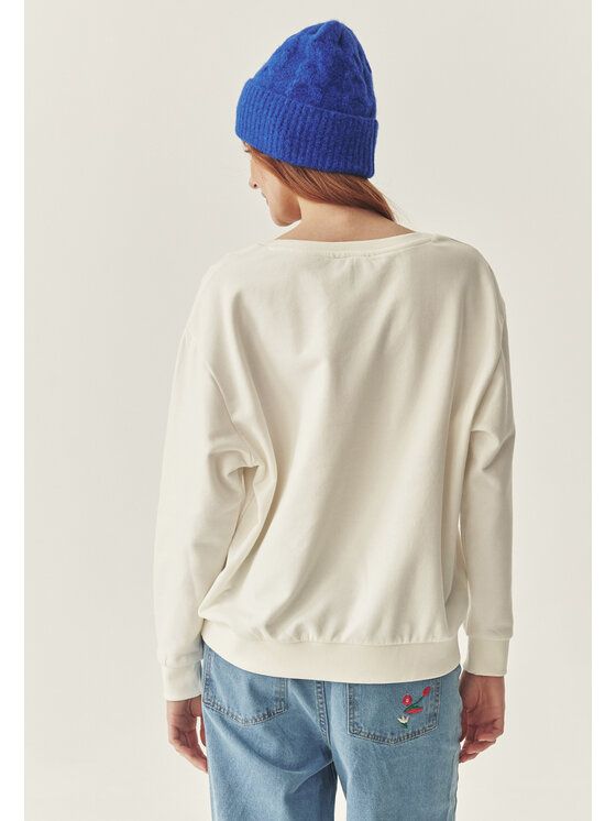 TATUUM Tatuum Bluza WASKA 1 Écru Loose Fit