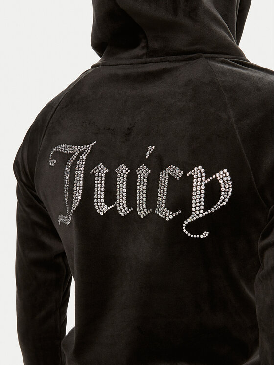 Juicy Couture Juicy Couture Світшот Madison JCWA122001 Чорний Slim Fit