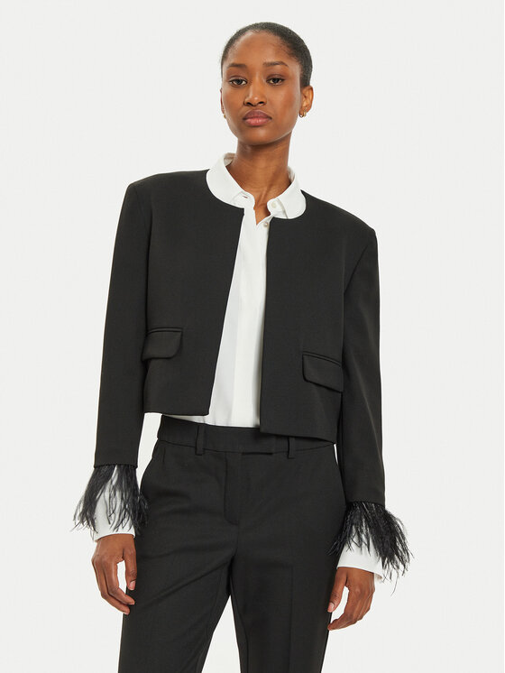 Marella Marella Sacou Gattini 2423046152 Negru Regular Fit