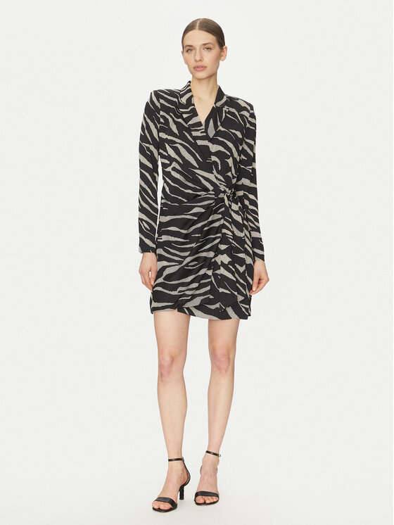 DKNY DKNY Kokteilinė suknelė DD4J6D32 Juoda Slim Fit