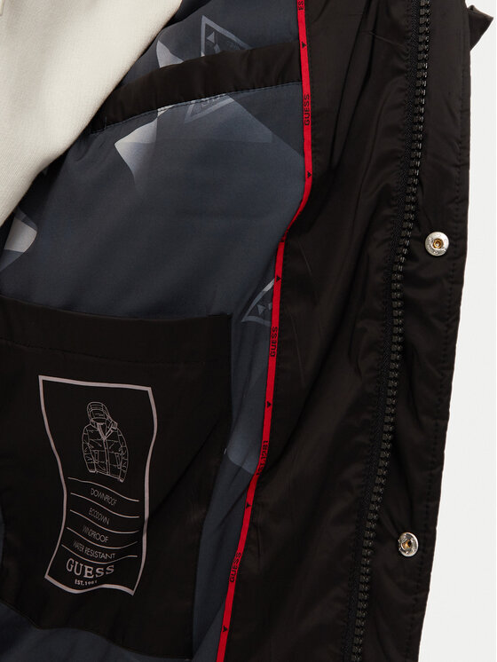Guess Guess Vatovaná bunda M4BL21 WGJ42 Čierna Regular Fit