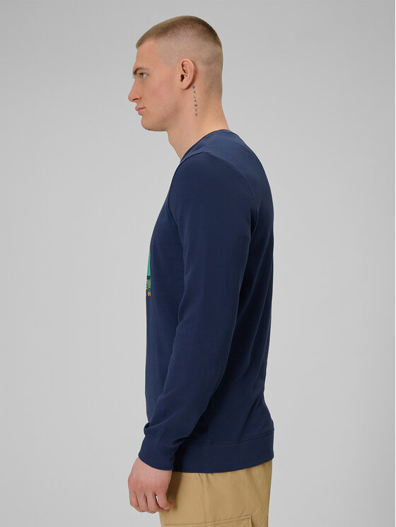 4F 4F Longsleeve MISSION READY Granatowy Regular Fit