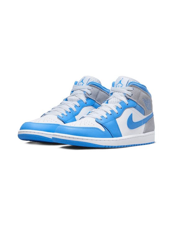 Nike Nike Sneakersy Air Jordan 1 Mid University Blue Grey Modrá
