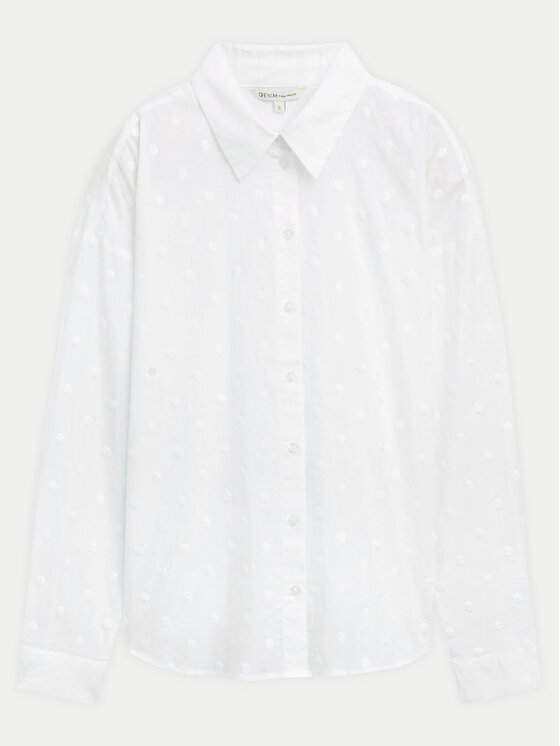 Tom Tailor Denim Tom Tailor Denim Camicia 1043137 Bianco Regular Fit